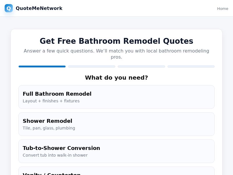 QMN Bath Remodels - RevShare | US