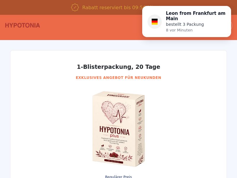 ! NEW OFFER - Hypotonia Blood Pressure V2 - DTC [Multi-GEO] (Social,Banner,Native,Push,SEO,Search) - CPA {No BrandBidding}