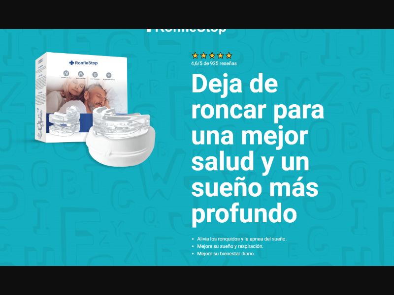 [WEB+MOB] RonfleStop - Stop Snoring €39,90 CTC /ES CC Submit [EMAIL ONLY]