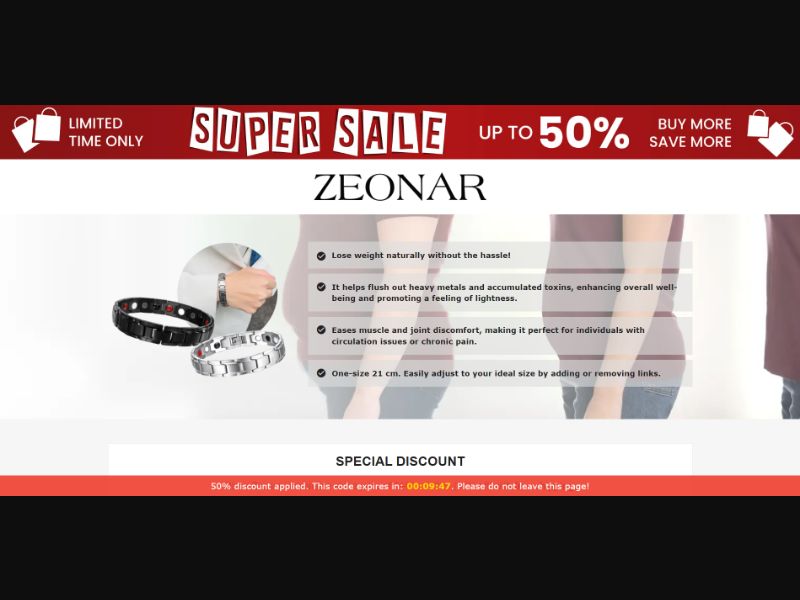 [WEB+MOB] Qinux Zeonar – Magnetic Therapy Bracelet /International (112 GEOs) CPS *FB/TT/Google/Taboola Pixel* [Approval Required]