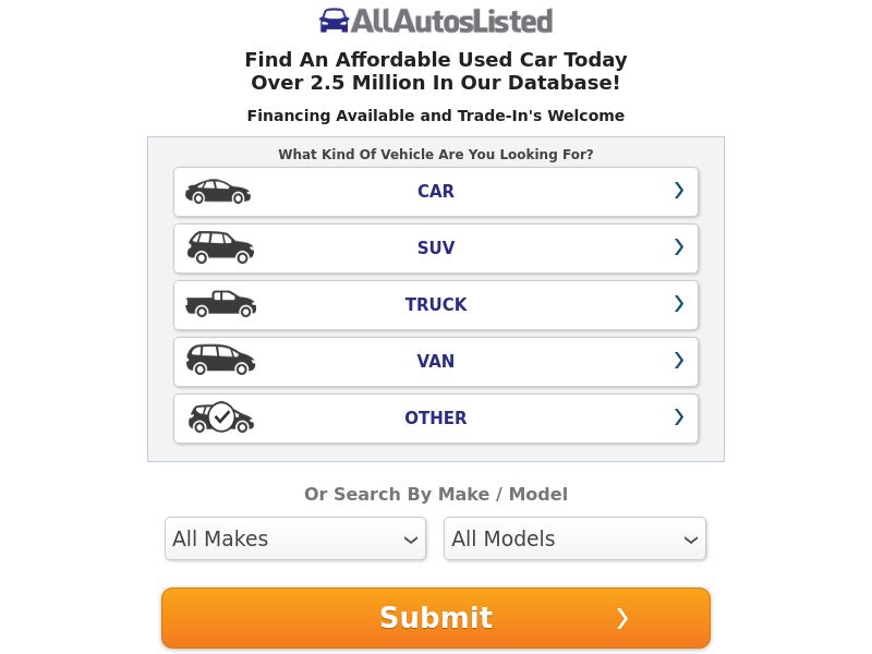 AllAutosListed - Used Cars Database! | US
