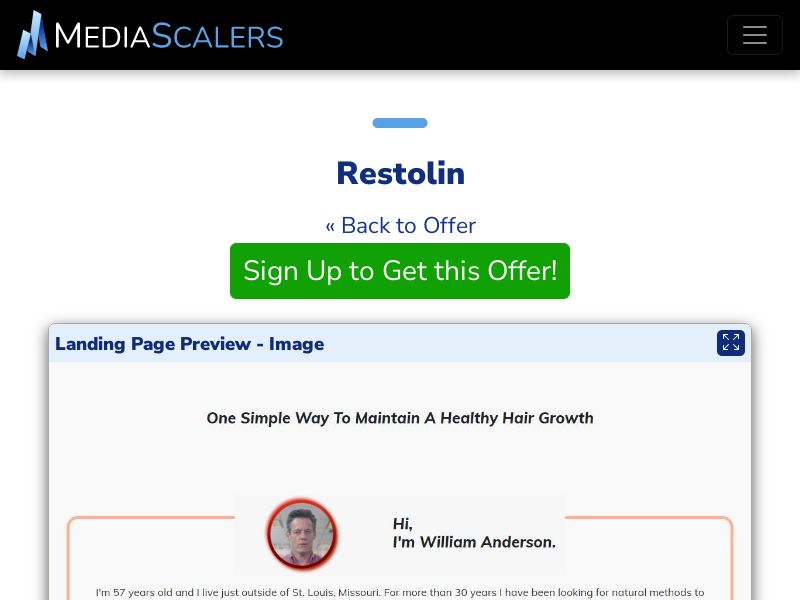 Restolin {+TSL, VSL} [US, CA, AU, UK, NZ, IE]