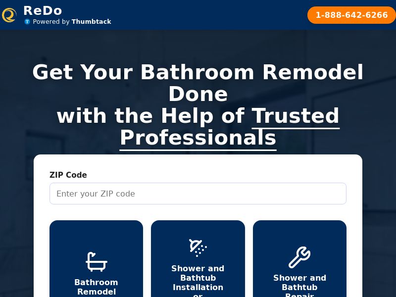 Home Services - Redostar - Bath Remodeling - (Proof Needed) - US