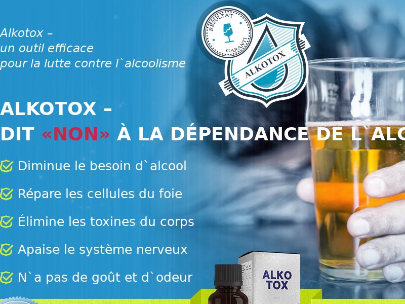 ALKOTOX FR - alcoholism treatment product