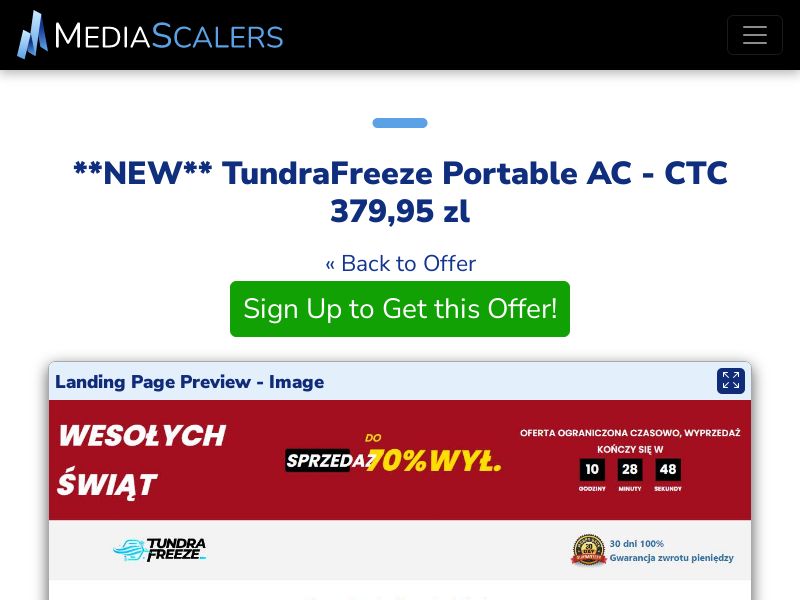 TundraFreeze Portable AC - CTC 379,95 zl {+DTC, Alt-Landers} (Event Tracking) [PL]