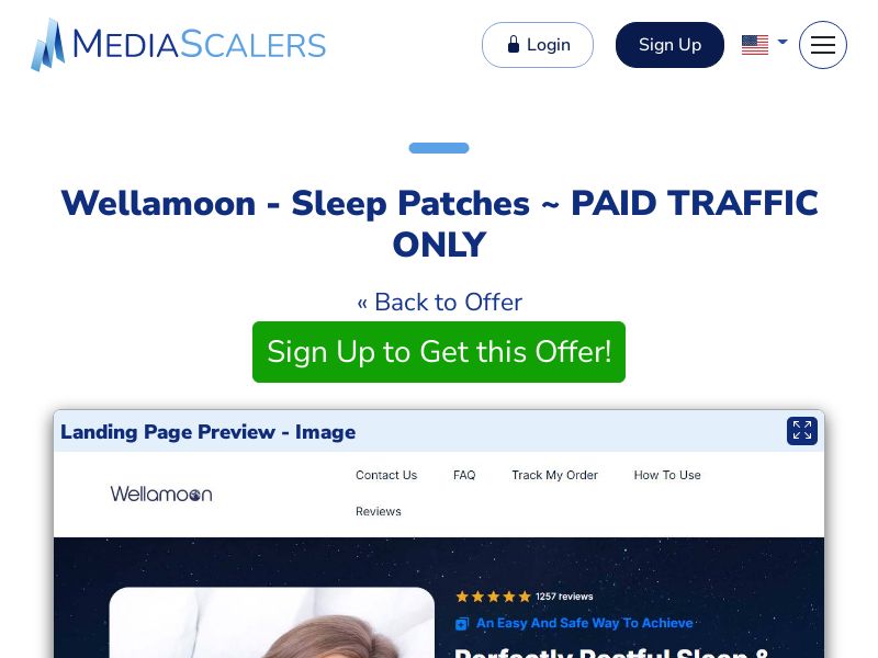 Wellamoon - Sleep Patches ~ PAID TRAFFIC ONLY {+Advertorial, DTC, Alt-Landers} (Event Tracking) [US, CA, FR, MX, IT]