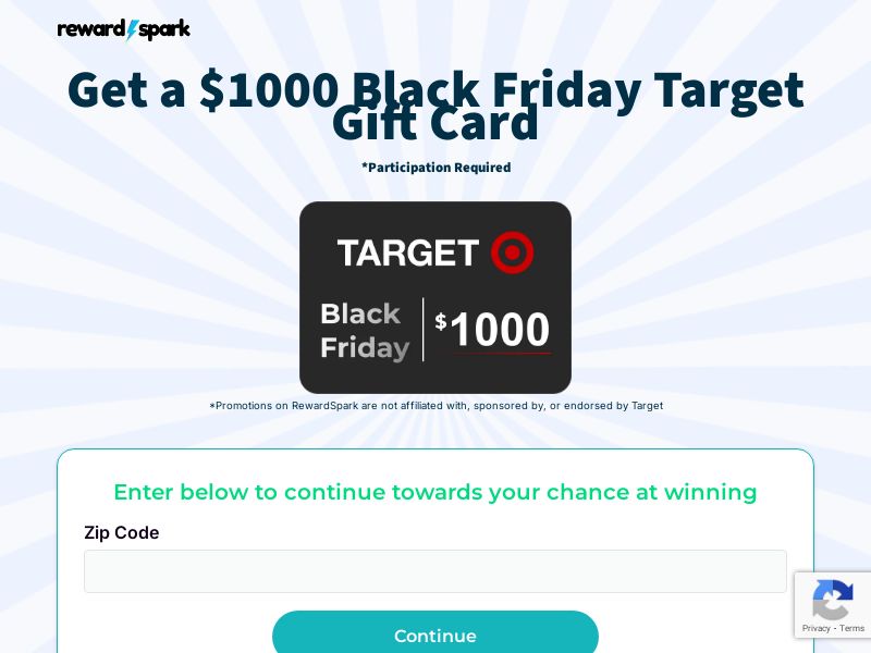 RewardSpark $1000 Target Black Friday - CPL | US