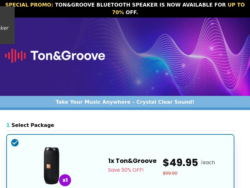 ! NEW OFFER - Ton&Groove Speaker - DTC [UK,AU,DE,AT] (Social,Banner,Native,Push,SEO,Search,Brand Bidding) - CPA