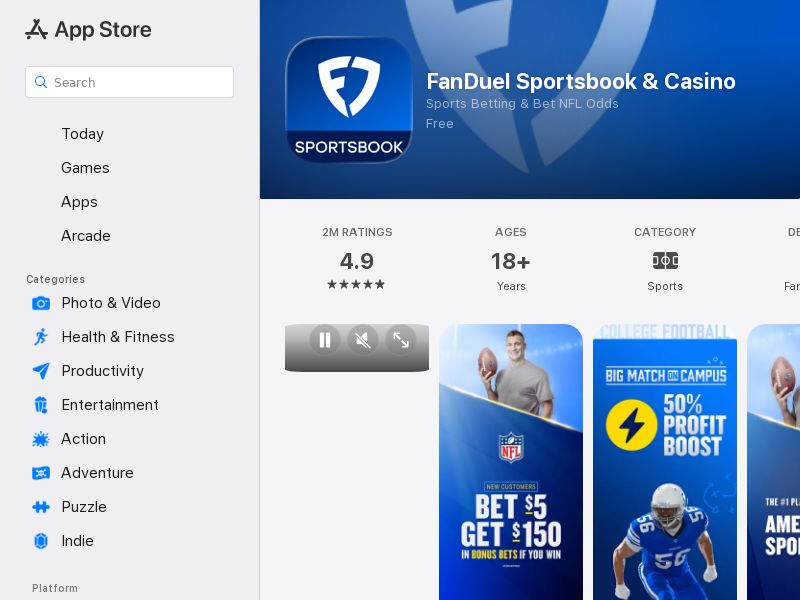 Fanduel - US - (iOS)