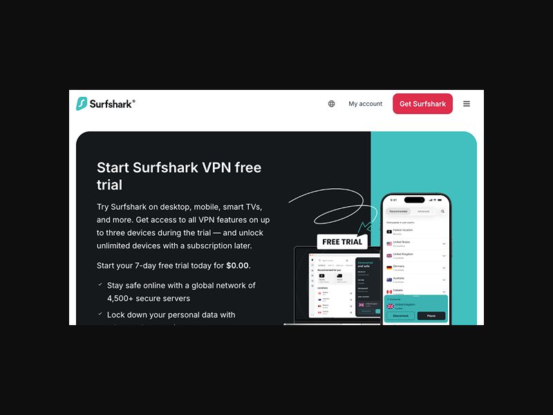 Surfshark - VPN Free Trial - CPS (US)