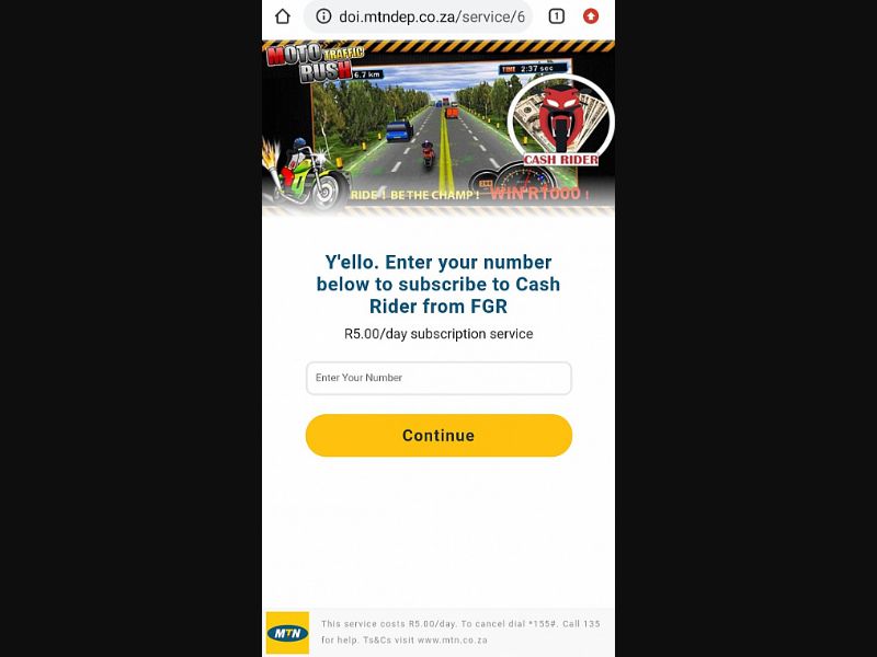 [MOB] Car Riders /ZA [MTN] - 2 Click