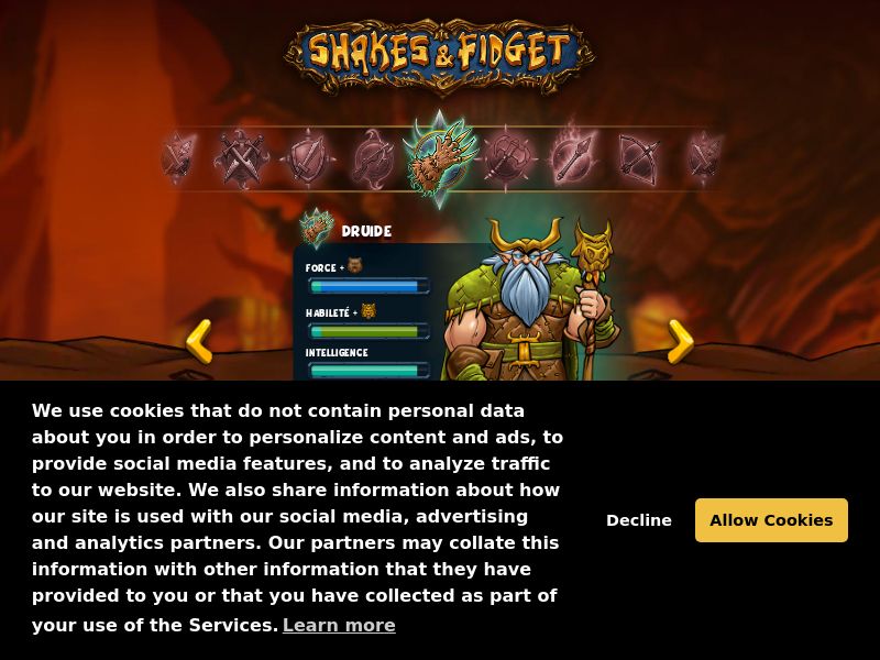 Games - Shakes & Fidget - Browser Game - SOI (FR)