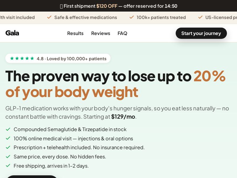 Gala Weight Loss Treatment - (Proof Needed)