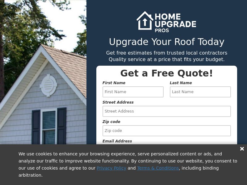 Home Upgrade Professionals - Roofing Updgrade - Display Only - US - (Proof Needed)