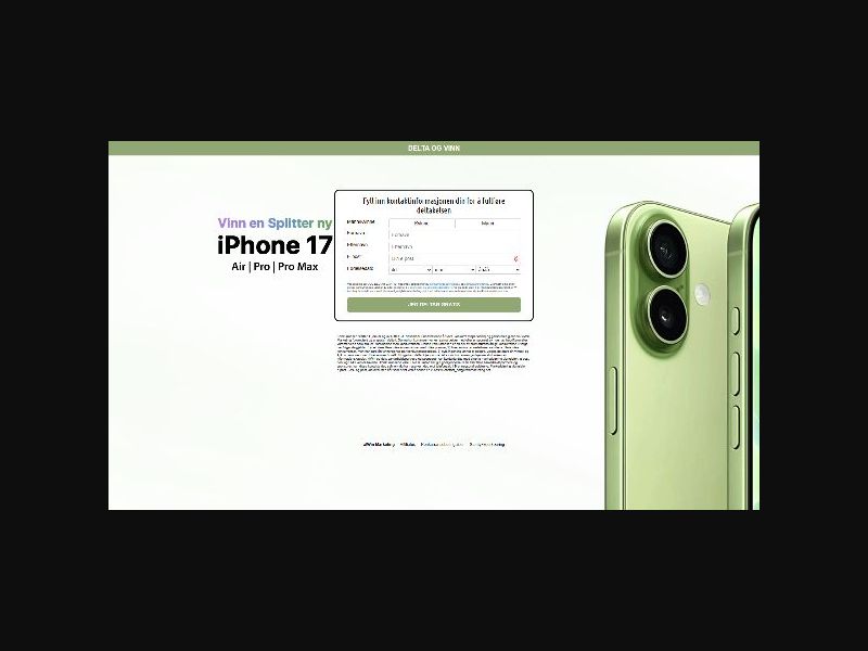 Win an iPhone 17 - SOI (NO)