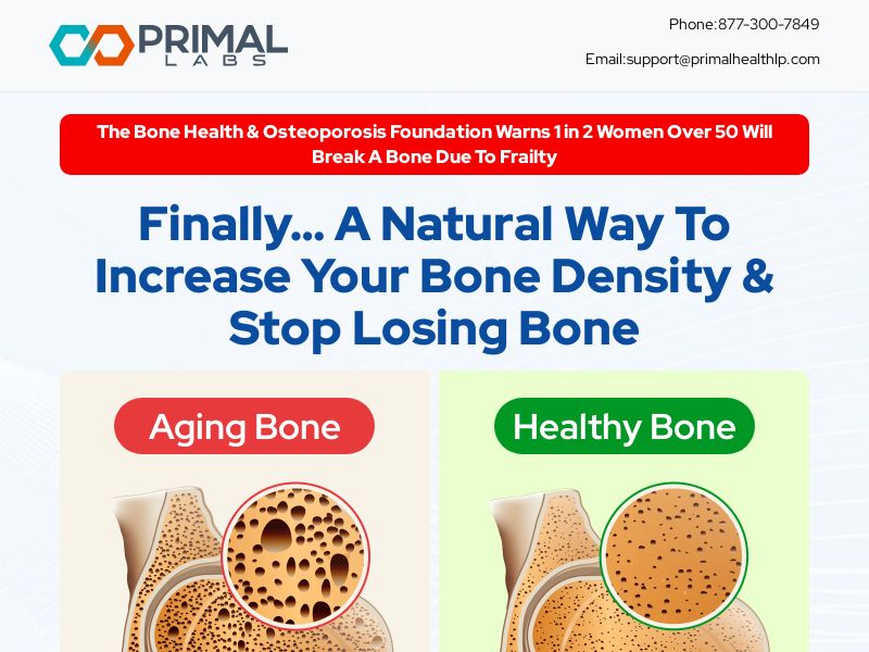 Biocal Bone Support - VSL & TSL [US] (Social,Banner,Native,Push,SEO,Search) - CPA {No BrandBidding} 