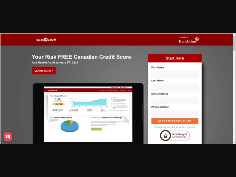 Credit Verify - $1 Trial - [CA]