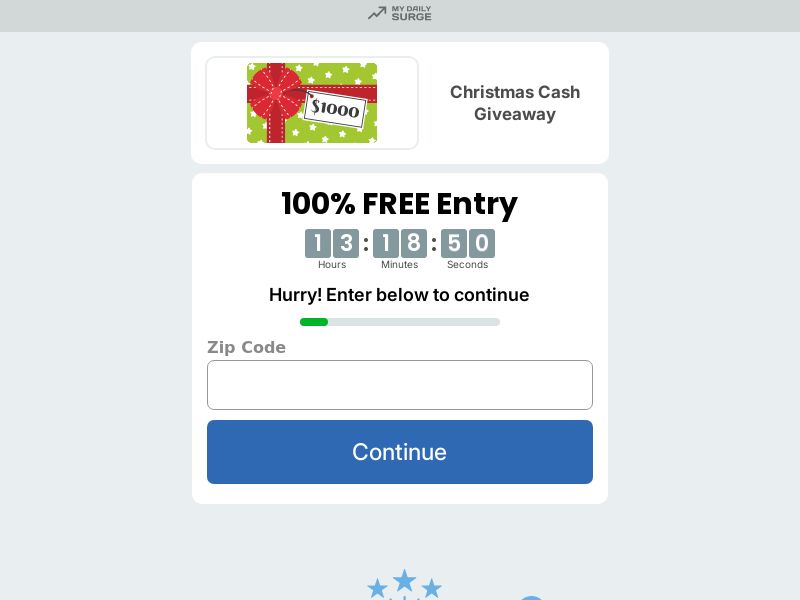 1k Christmas Cash - US