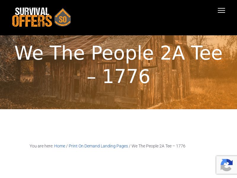 FREE: We The People 2A Tee [F+S+Rebill] - CPA (Survival & Tactical)