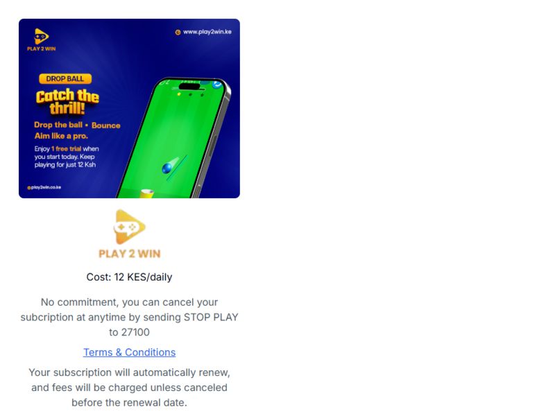 Drop Ball Safaricom