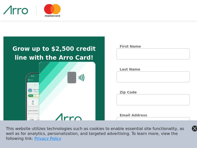 Arro Card - US - (Proof Needed)