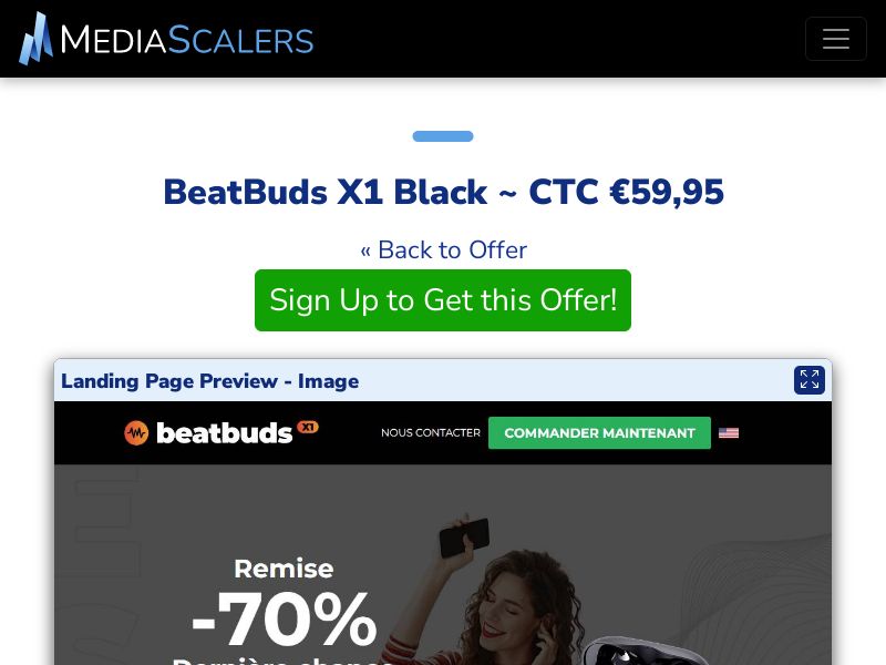 BeatBuds X1 Black ~ CTC €59,95 {+DTC, Alt-Landers} (Event Tracking) [FR]