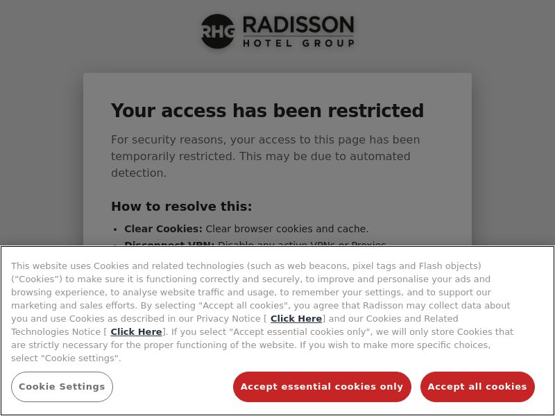 Radisson Hotels ES [DUPLICATED]