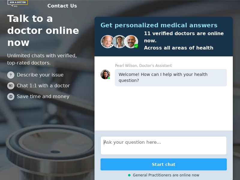 Ask a Doctor - Medical Consultation - CPS (US,CA,AU,UK + more)