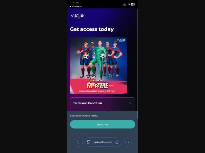 34853 - GH - [MOB] - Barcelona Freestyle (G) - Telecel - 2 click