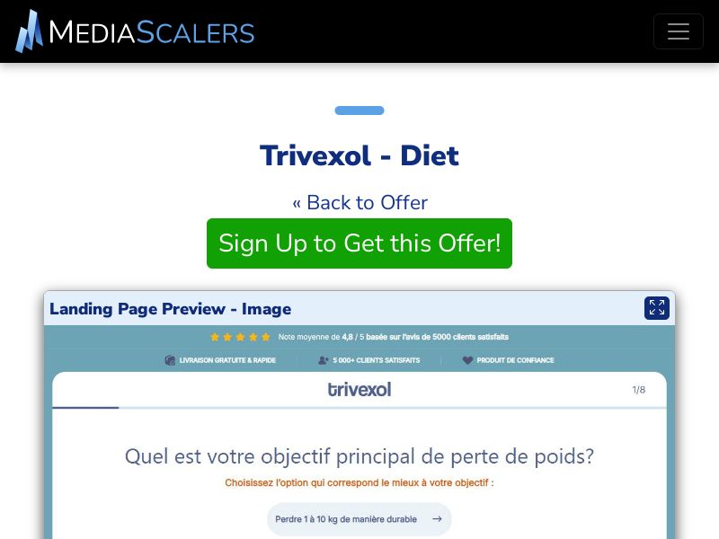 Trivexol - Diet {+DTC, Quiz} [FR, CH, BE]