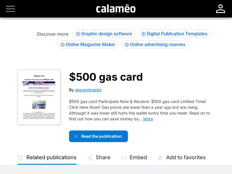 Gas Card $500 - CPA [US Only]