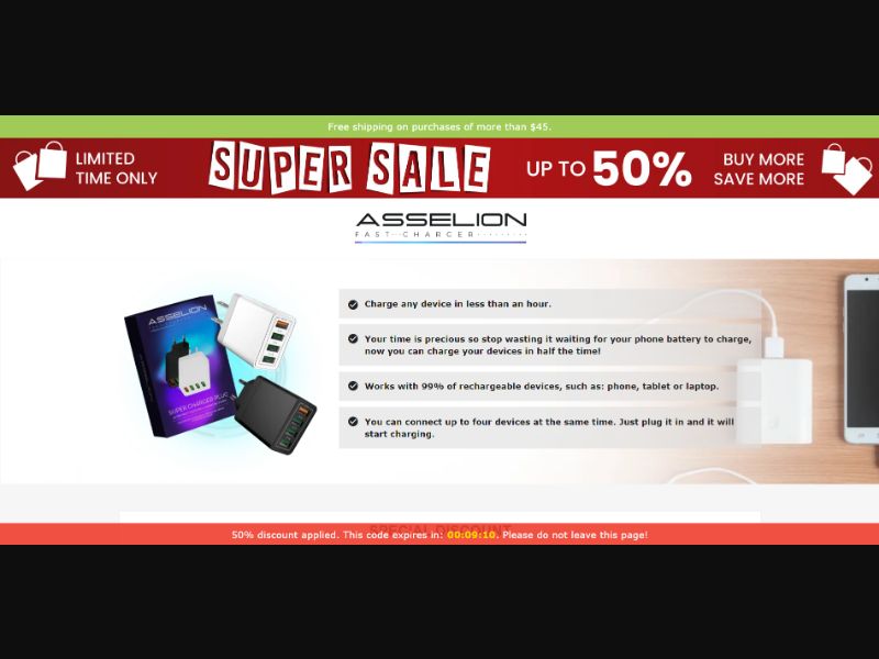 [WEB+MOB] Asselion Fast Charger /International (112 GEOs) CPS *FB/TT/Google/Taboola Pixel* [Approval Required]