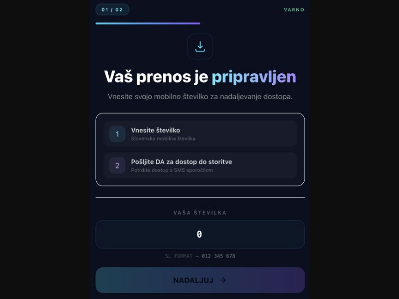 36334 - SI - [MOB] - Get Access (non-billable) - SMS