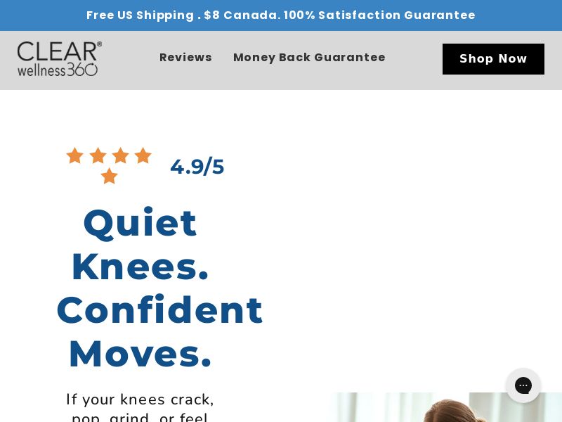 Clear Joint Support - Stop The Knee Crackle & Pop