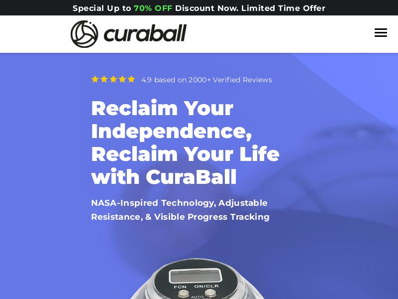 ! NEW OFFER - CuraBall - DTC [AU] (Social,Banner,Native,Push,SEO,Search,Brand Bidding) - CPA 