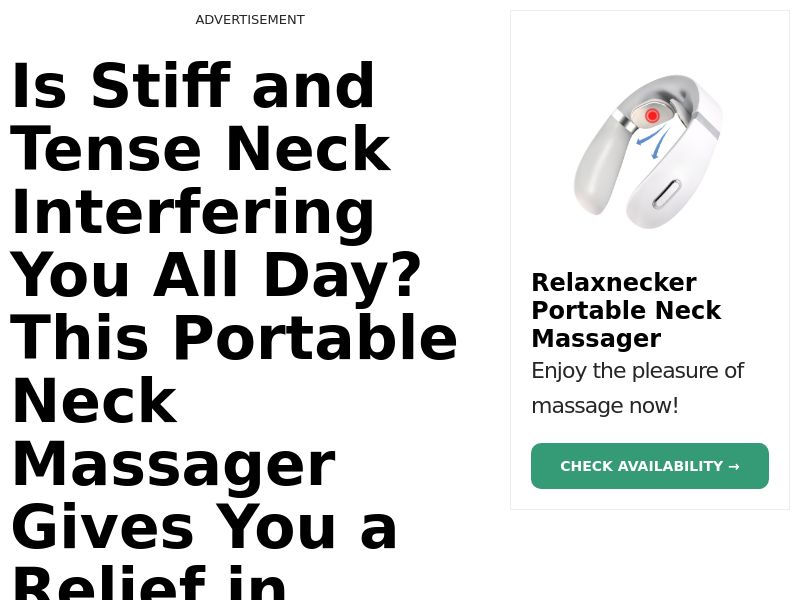 Relaxnecker Neck Massager SS - US/CA/UK/AU