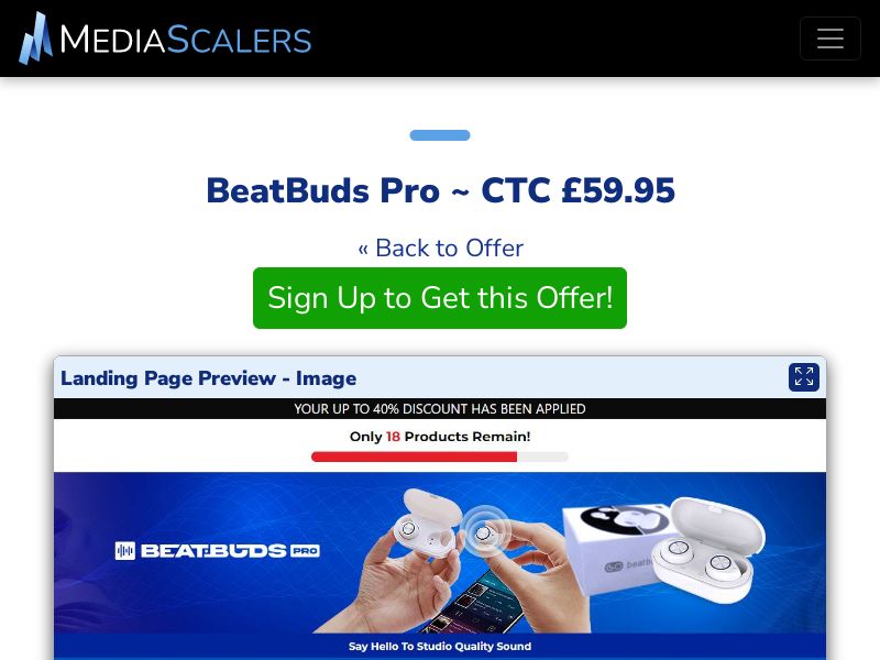 BeatBuds Pro ~ CTC £59.95 {+DTC} (Event Tracking) [UK]