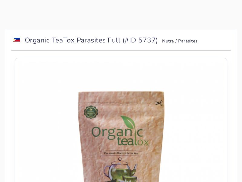 Organic TeaTox Parasites Full