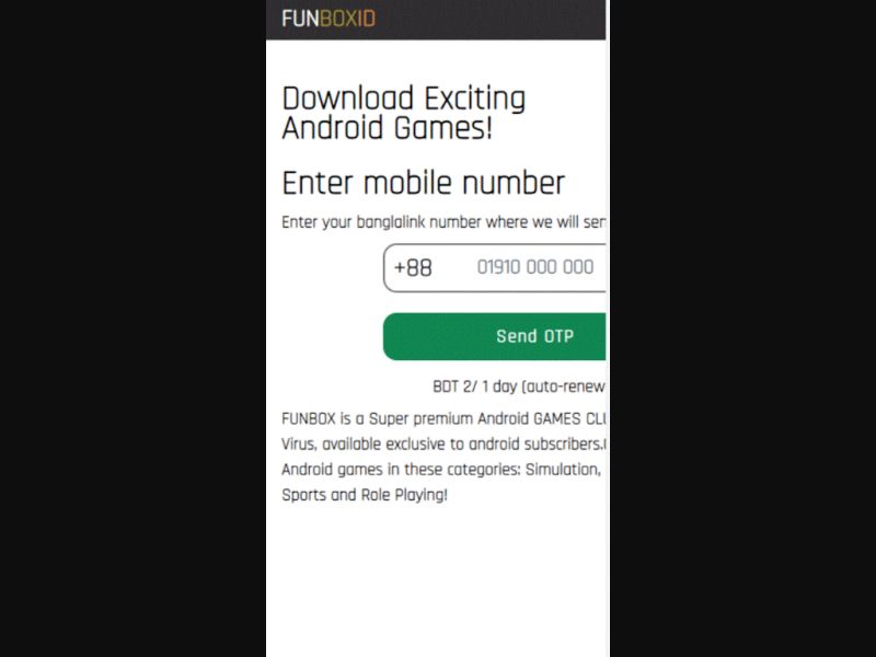 [MOB] Funbox /BD [Robi] PIN