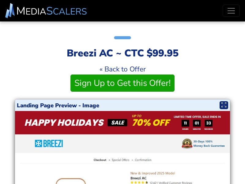 Breezi AC ~ CTC $99.95 {+DTC, Alt-Landers} (Event Tracking) [US]