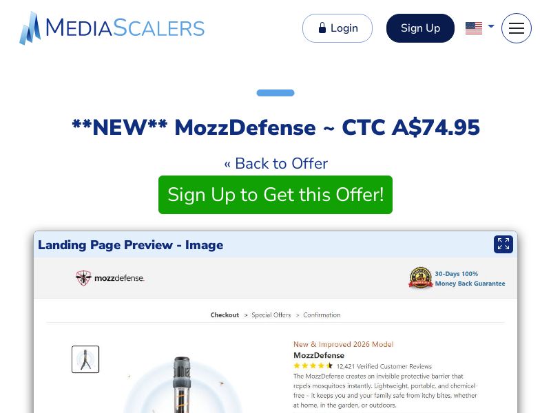 MozzDefense ~ CTC A$74.95 {+DTC} [AU]