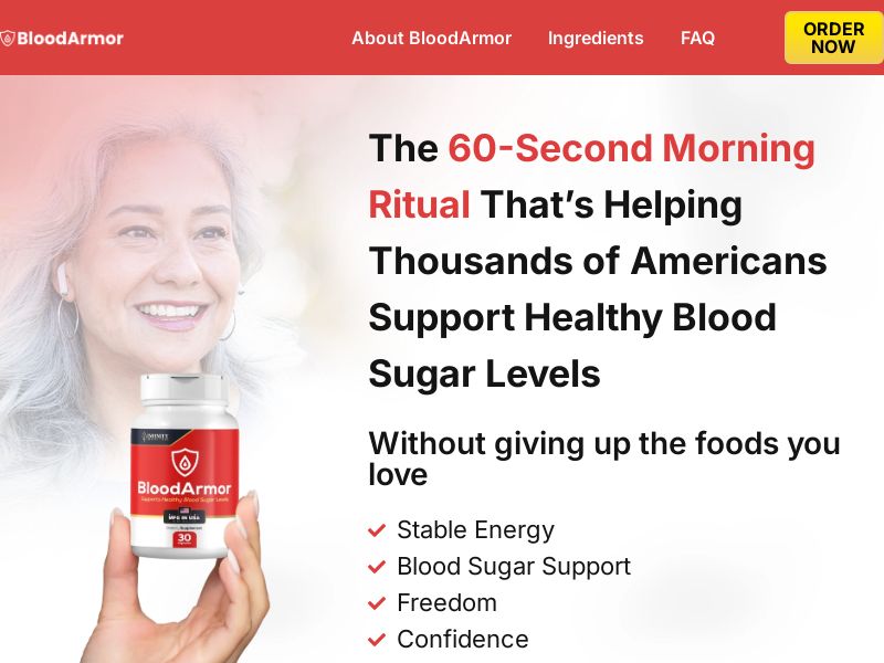 ! NEW OFFER - BloodArmor Blood Sugar - VSL & TSL [US ,CA,AU,UK,NZ] (Banner,Native,Social,Search,SEO,Brand Bidding) - CPA