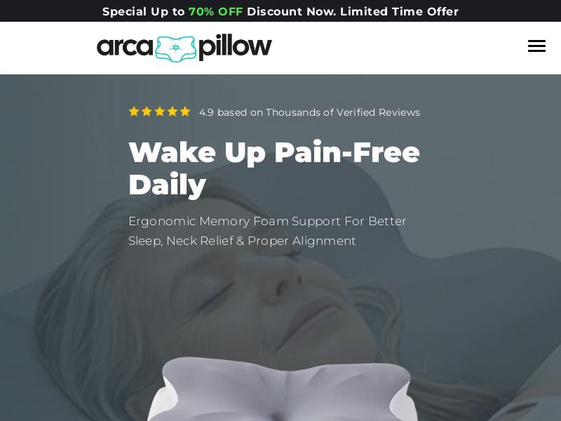 ! NEW OFFER - ArcaPillow - Product Page [US,UK,AU,DE,AT] (Social,Banner,Native,Push,SEO,Search,Brand Bidding) - CPA