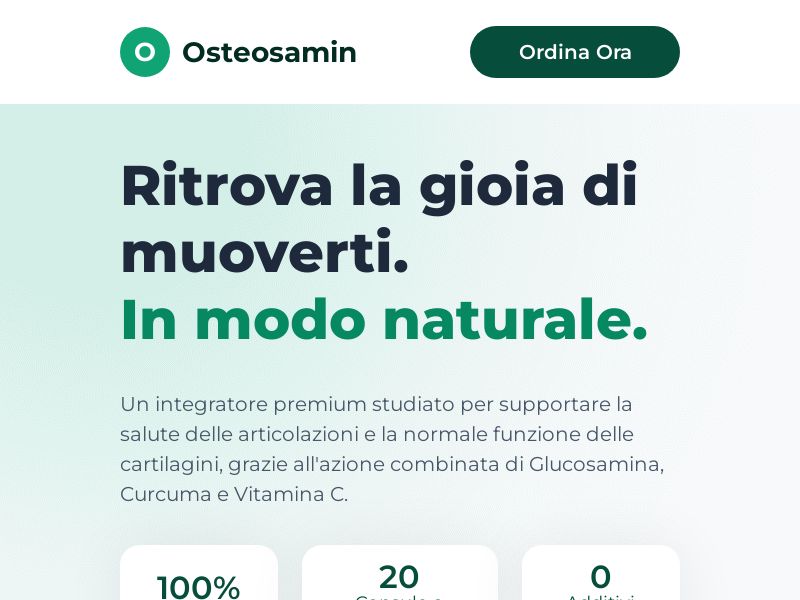 ! NEW OFFER - Osteosamin COD [IT] (Banner,Native,Social,Search,SEO,Brand Bidding) - CPA