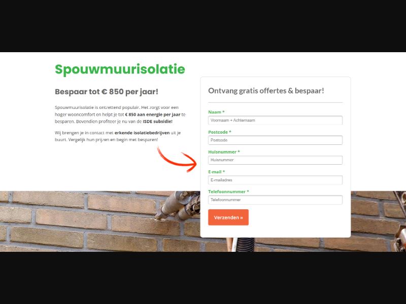 [WEB+MOB] Spouwmuurisolatie - Cavity Wall Insulation /NL SOI [Approval Required]