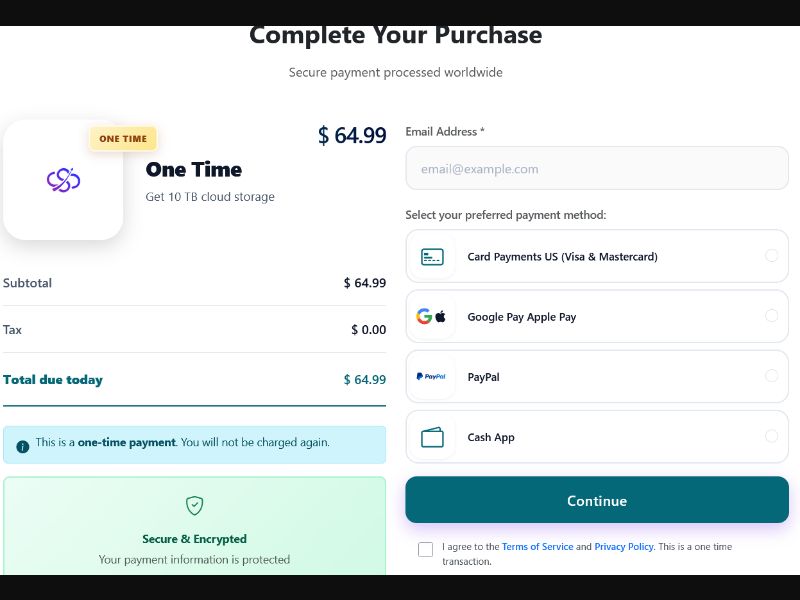 CloudStorage - Get 10TB of Storage | AT, DE