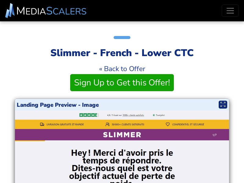 Slimmer - French - Lower CTC (Event Tracking) [FR, BE]