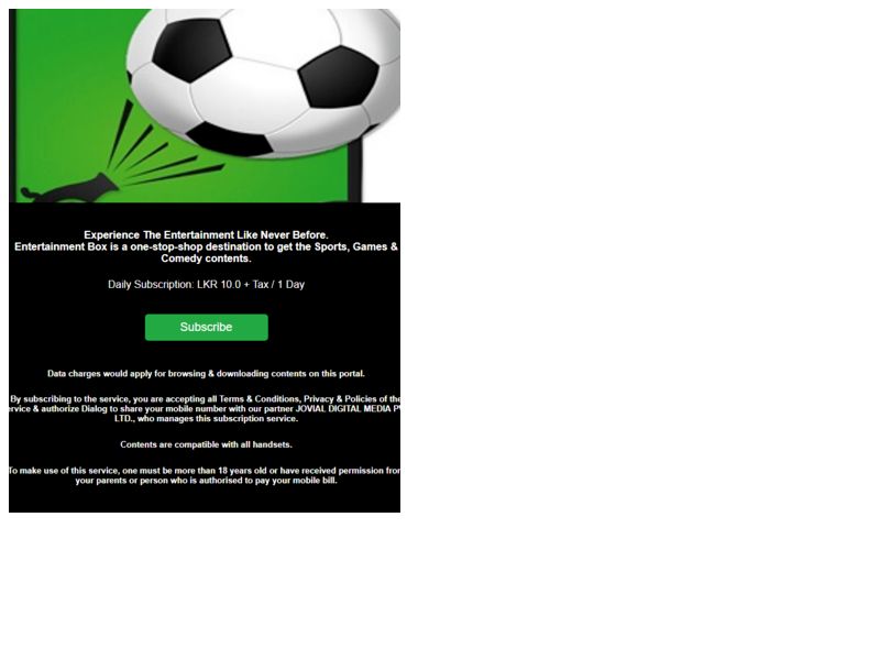Entertainment Box Dialog