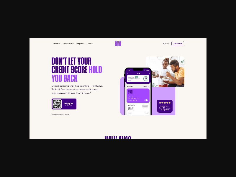 Ava Finance - Credit Score Builder - CPS (US) {Mobile Only}