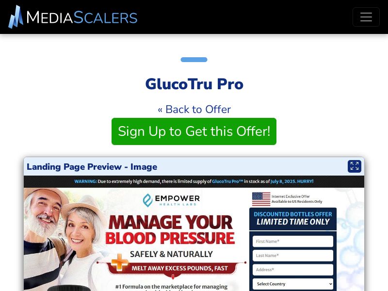 GlucoTru Pro {+DTC} [US, DE, CA, AU, GB, FR, NZ, +52 More]